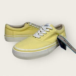 NWOB | TOMS | Alpargata Fenix Lace Up Sneakers | Yellow | Size 6